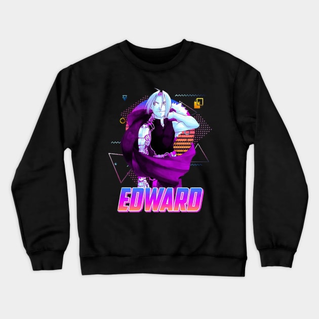 Edward Elric Style Retro Art Crewneck Sweatshirt by abbeheimkatt